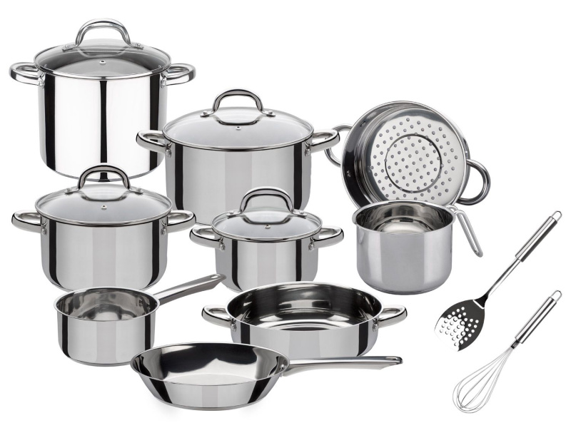 GSW Sada hrnců a pánví z nerezové oceli, Montreal (15dílná)