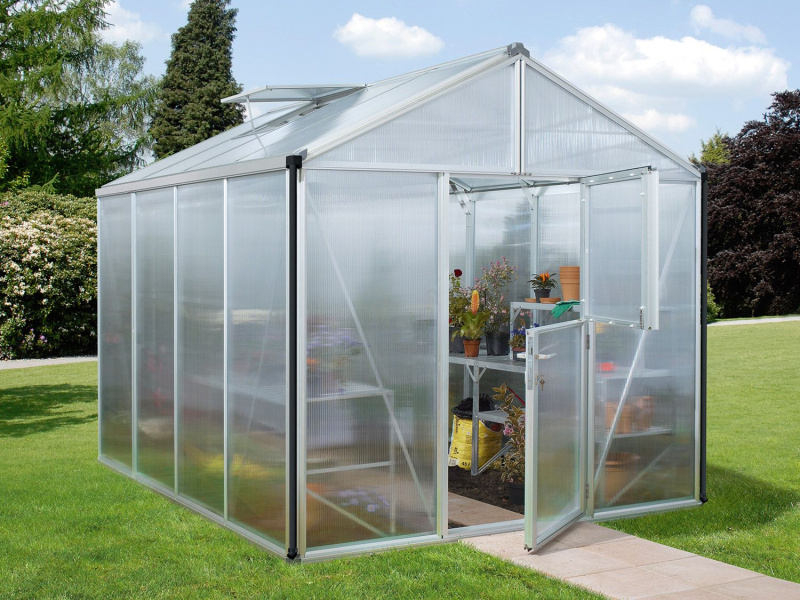Vitavia Zahradní skleník Zeus (16 mm duté komorové panely, cca 8,1 m², hliník)