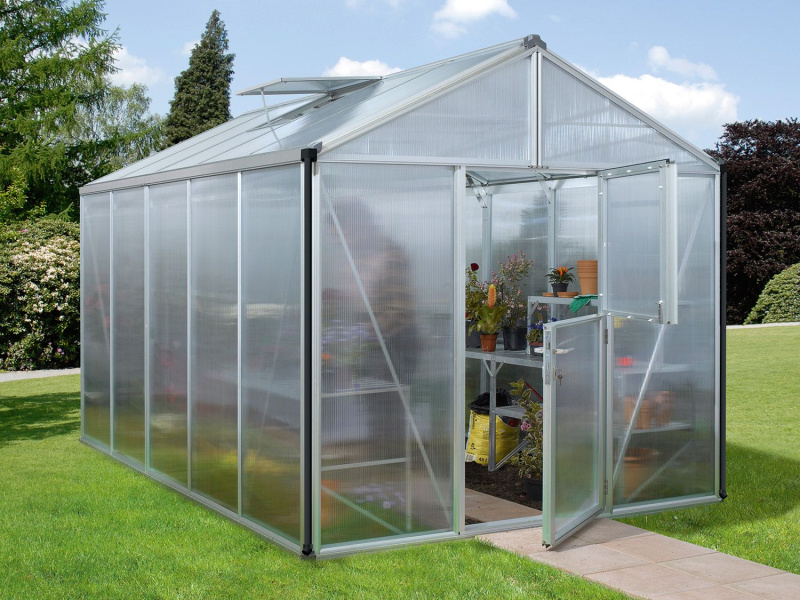 Vitavia Zahradní skleník Zeus (10 mm duté komorové panely, cca 10 m², hliník)
