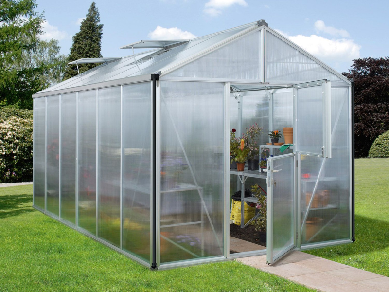 Vitavia Zahradní skleník Zeus (16 mm duté komorové panely, cca 11,9 m², hliník)