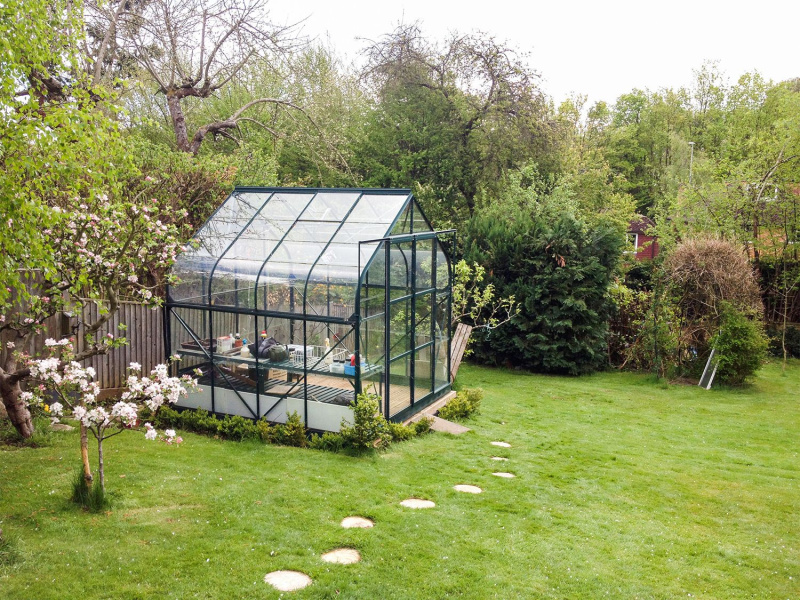 Vitavia Zahradní skleník Dione (6,7 m², smaragdová)