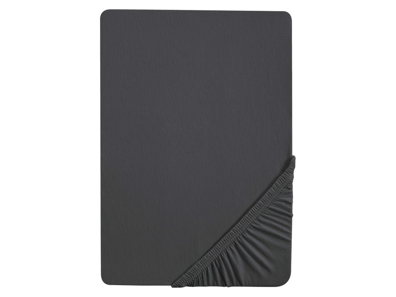 Biberna Žerzejové napínací prostěradlo (90-100 x 200 cm, titan)