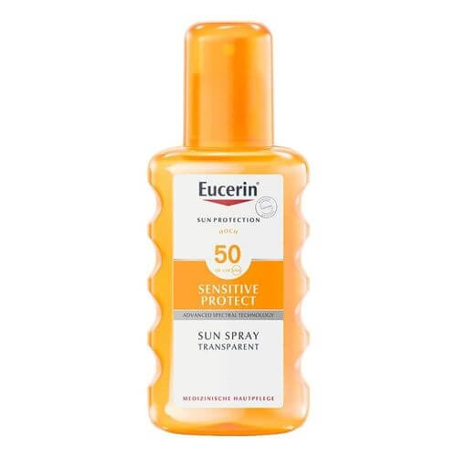 Eucerin Sun Dry Touch Oil Control transparentní ochranný sprej SPF 50 200 ml