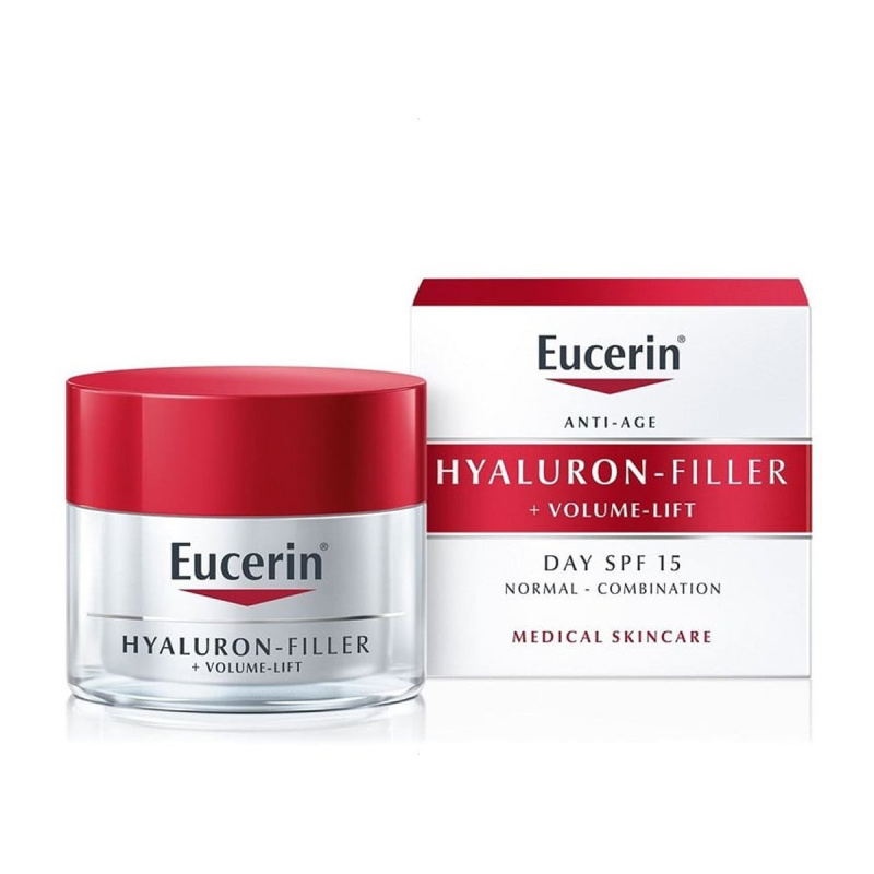 Eucerin Hyaluron-Filler + Volume-Lift denní liftingový krém pro normální až smíšenou pleť SPF 15 50 ml
