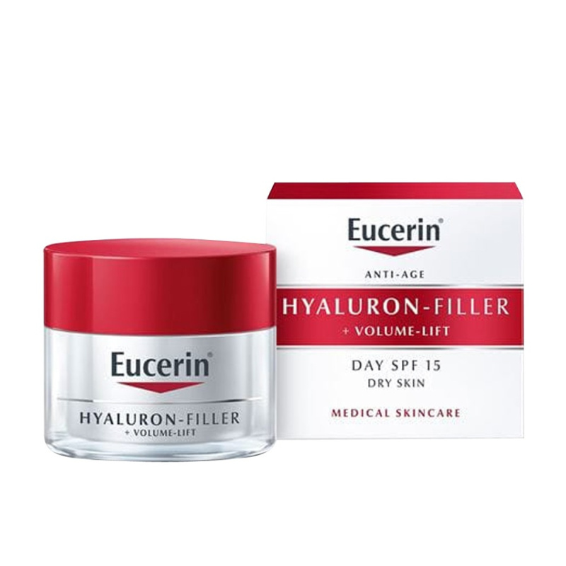 Eucerin Hyaluron-Filler + Volume-Lift denní liftingový krém pro suchou pleť SPF 15 50 ml