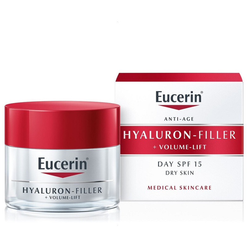 Eucerin Hyaluron-Filler + Volume-Lift denní liftingový krém pro suchou pleť SPF 15 50 ml