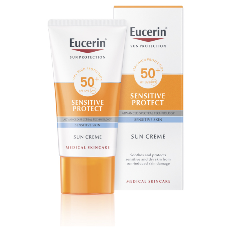 Eucerin Sun Sensitive Protect ochranný krém na obličej SPF 50+ 50 ml