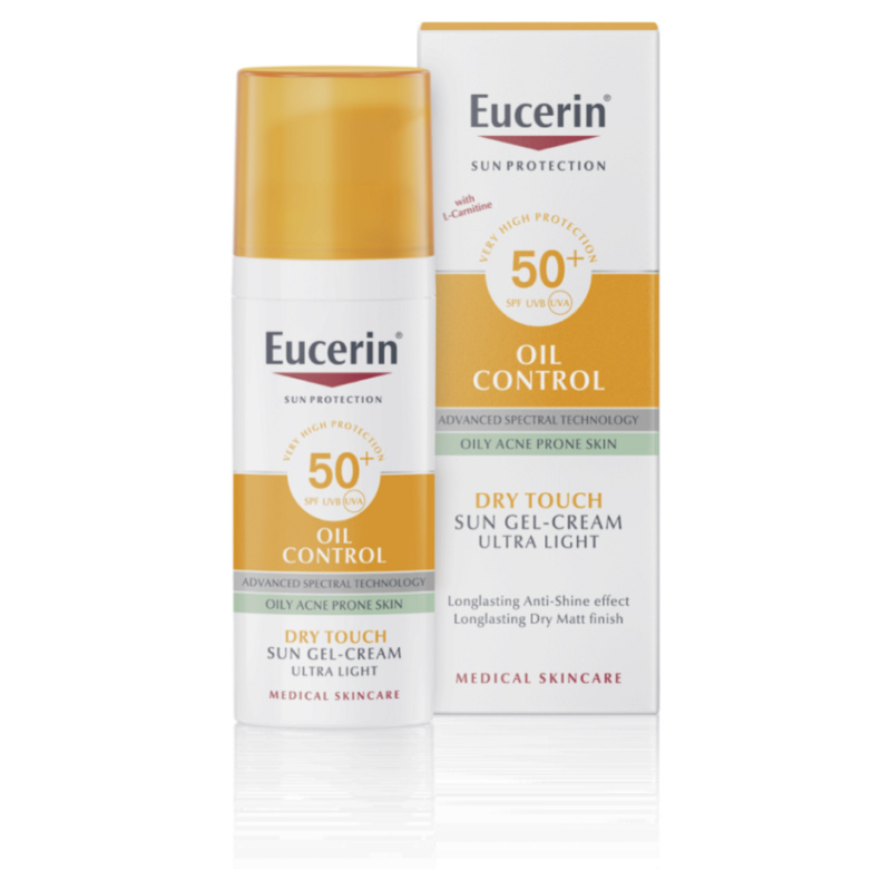 Eucerin Sun Oil Control ochranný krémový gel na obličej SPF 50+ 50 ml