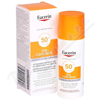 Eucerin Sun Oil Control ochranný krémový gel na obličej SPF 50+ 50 ml
