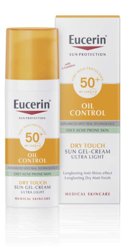 Eucerin Sun Oil Control ochranný krémový gel na obličej SPF 50+ 50 ml