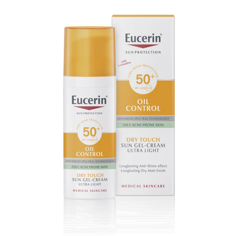 Eucerin Sun Oil Control ochranný krémový gel na obličej SPF 50+ 50 ml