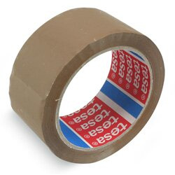 Samolepicí páska Tesa Standard, 48 mm x 66 m hnědá