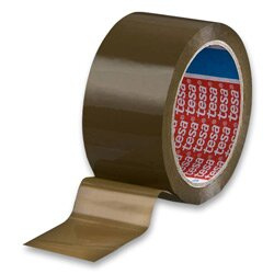 Tesa Standard - balicí páska - 75 mm × 66 m, hnědá