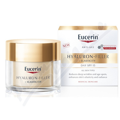 Eucerin Hyaluron-Filler + Elasticity denní krém pro zralou pleť SPF 15 50 ml
