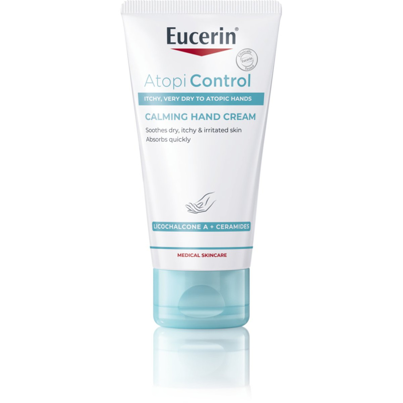 Eucerin AtopiControl krém na ruce pro suchou až atopickou pokožku s extraktem z ovsa 75 ml
