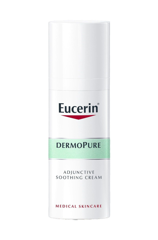 Eucerin DermoPure zklidňující krém při dermatologické léčbě akné 50 ml