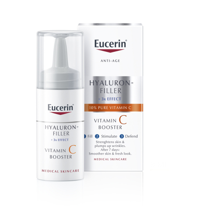 Eucerin Hyaluron-Filler Vitamin C Booster rozjasňující protivráskové sérum s vitaminem C 8 ml