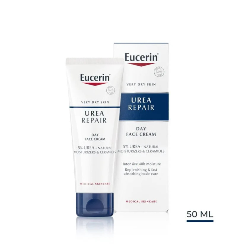 Eucerin UreaRepair Day Cream denní krém na obličej bez parfemace 50 ml