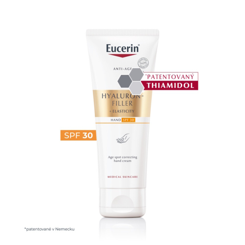 Eucerin Hyaluron-Filler + Elasticity krém na ruce proti pigmentovým skvrnám SPF 30 75 ml
