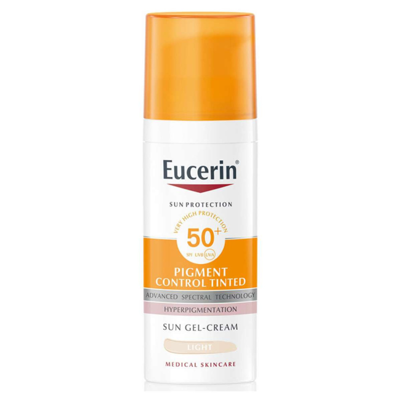 Eucerin Sun Pigment Control Tinted ochranná emulze proti hyperpigmentaci pleti SPF 50+ odstín Medium 50 ml