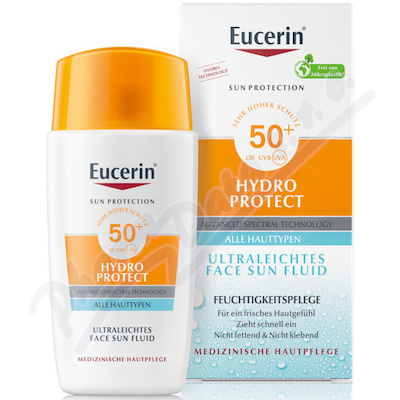 Eucerin Sun Protection opalovací fluid na obličej SPF 50+ 50 ml