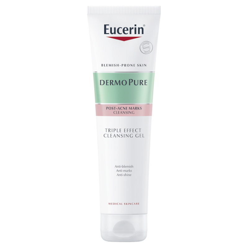 Eucerin DermoPure Triple Effect Cleansing Gel exfoliační čisticí gel s trojitým účinkem 150 ml