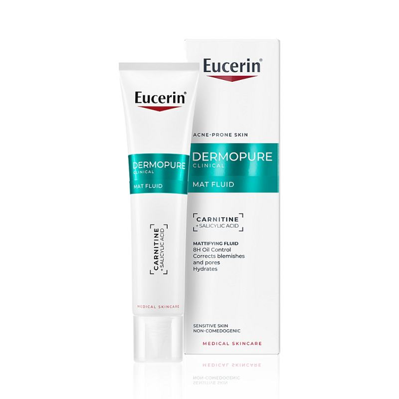 Eucerin DermoPure Clinical Mat Fluid matující fluid proti nedokonalostem aknózní pleti 40 ml