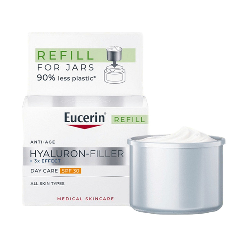 EUCERIN Hyaluron Filler + 3x EFFECT Denní krém SPF30 REFILL, 50ml