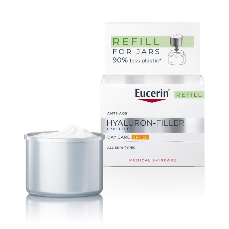 EUCERIN Hyaluron Filler + 3x EFFECT Denní krém SPF30 REFILL, 50ml