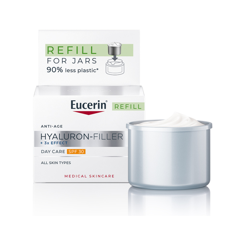 EUCERIN Hyaluron Filler + 3x EFFECT Denní krém SPF30 REFILL, 50ml