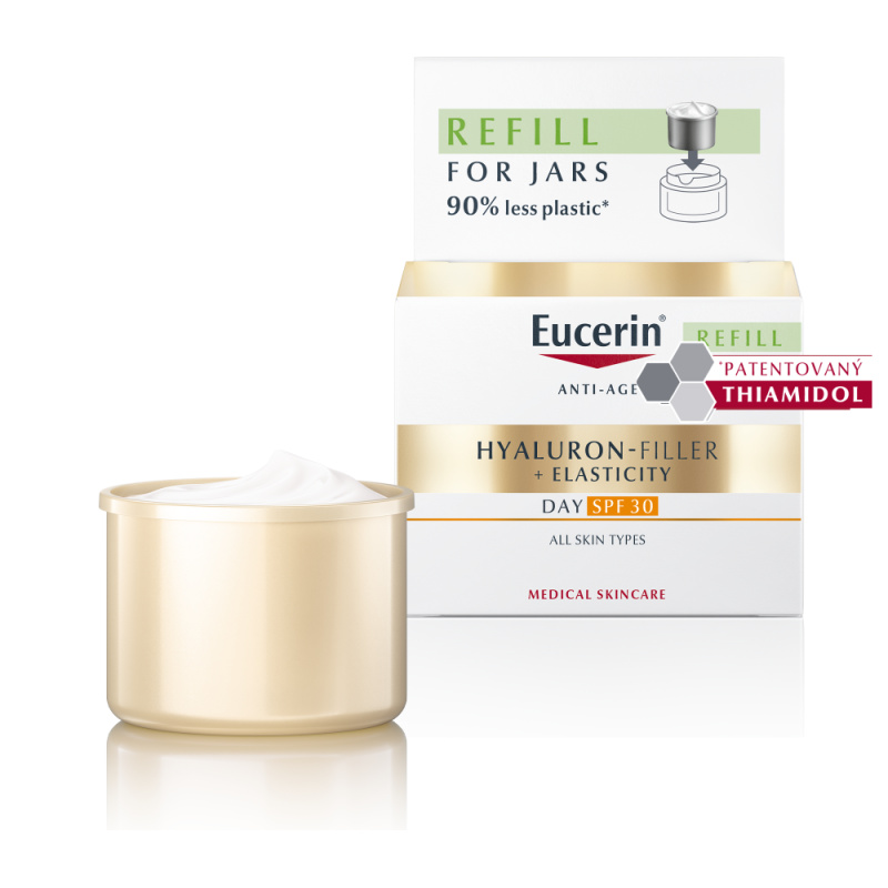 EUCERIN Hyaluron Filler + Elasticity Denní krém SPF30 REFILL, 50ml