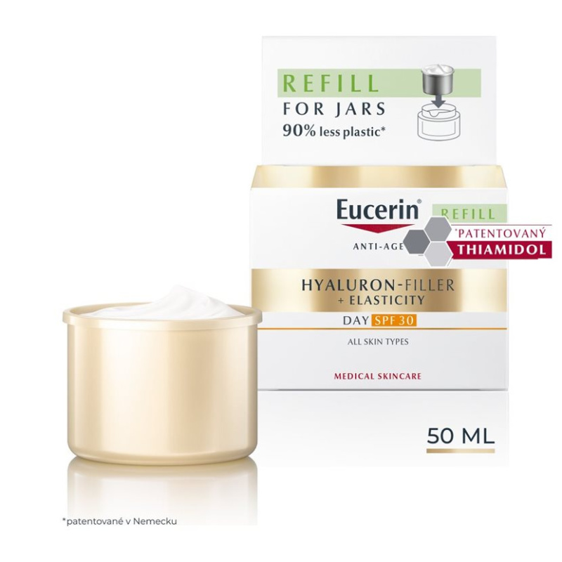 EUCERIN Hyaluron Filler + Elasticity Denní krém SPF30 REFILL, 50ml