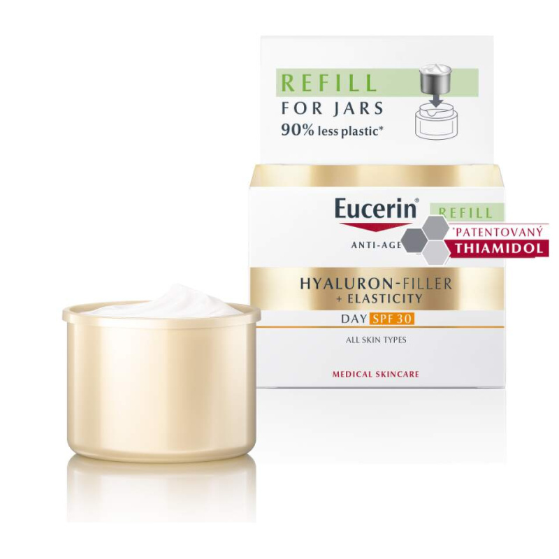EUCERIN Hyaluron Filler + Elasticity Denní krém SPF30 REFILL, 50ml