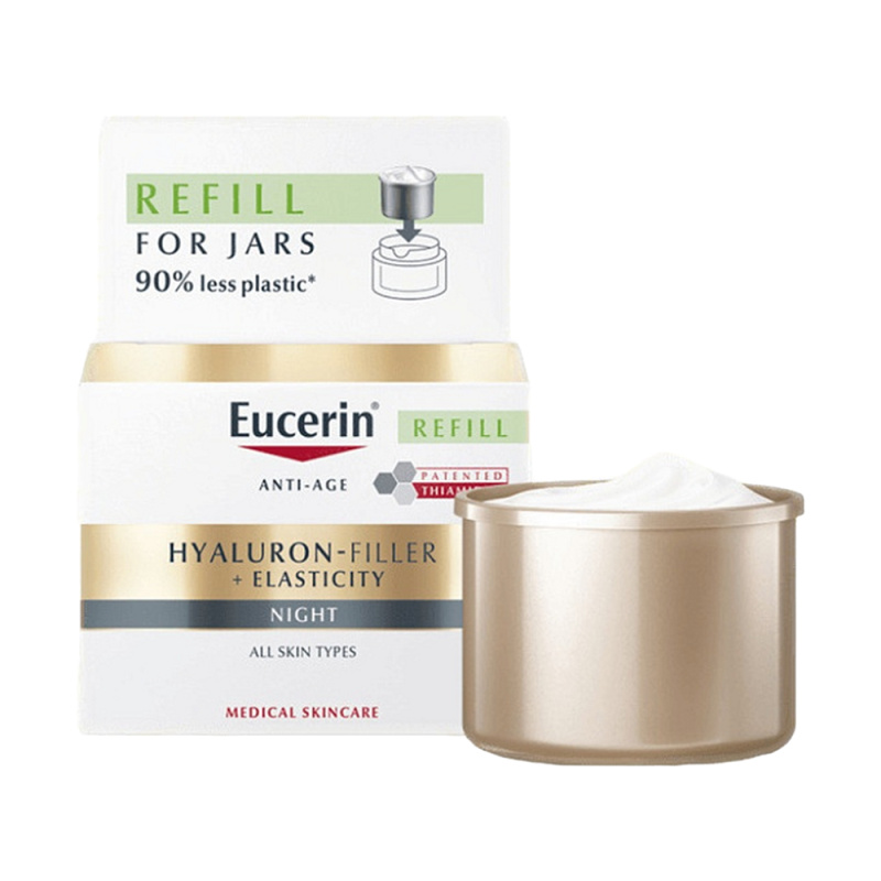 EUCERIN Hyaluron-Filler + Elasticity Noční krém REFILL, 50ml
