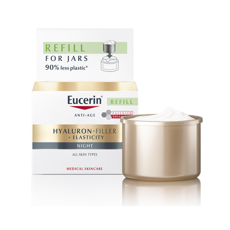 EUCERIN Hyaluron-Filler + Elasticity Noční krém REFILL, 50ml