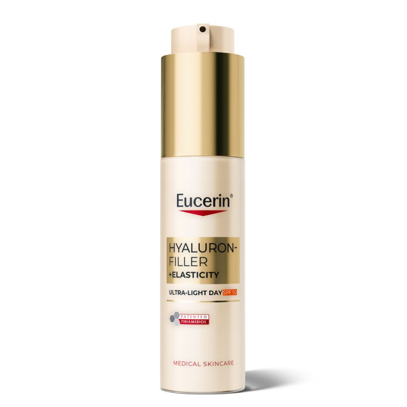 EUCERIN Hyaluron-filler elasticity ultra lehký denní krém SPF50 50 ml