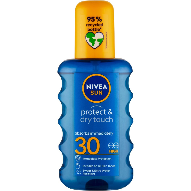 Nivea Sun Protect & Dry neviditelný sprej na opalování OF 30