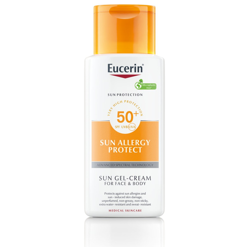 Eucerin Sun Allergy Protect ochranný krémový gel na opalování proti sluneční alergii SPF 50 150 ml