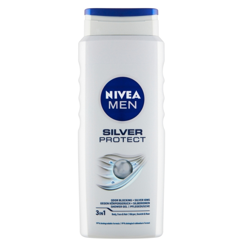NIVEA MEN Silver Protect sprchový gel pro muže 500 ml