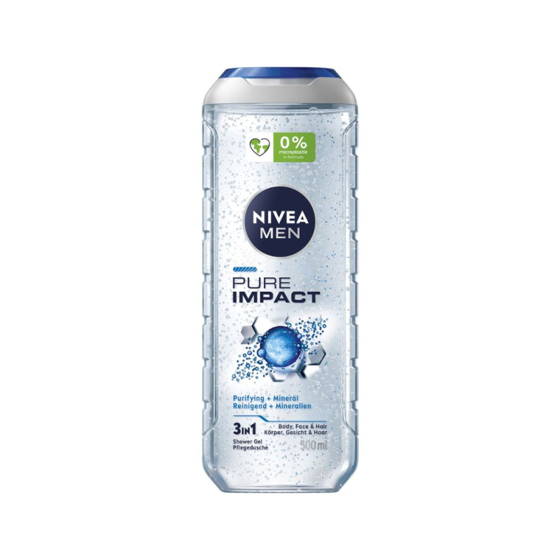 NIVEA MEN Pure Impact sprchový gel pro muže 500 ml
