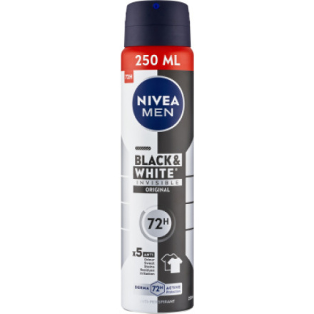 NIVEA Men Sprej AP B&W Invisible Original 250 ml