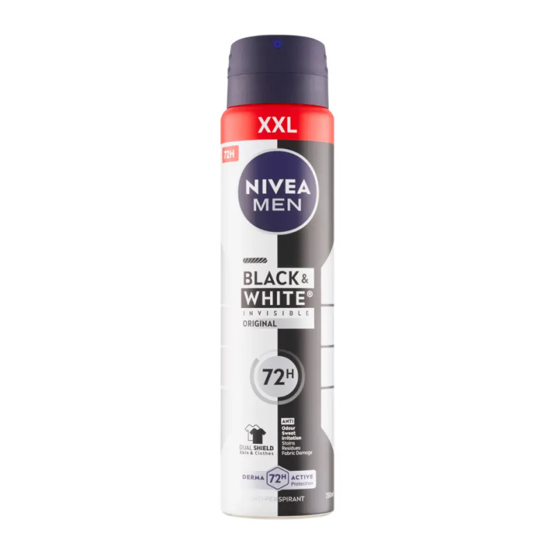 NIVEA Men Sprej AP B&W Invisible Original 250 ml