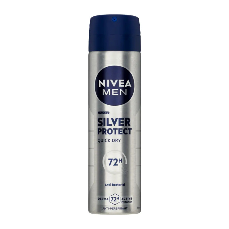 NIVEA MEN Silver Protect antiperspirant ve spreji 72h 150 ml