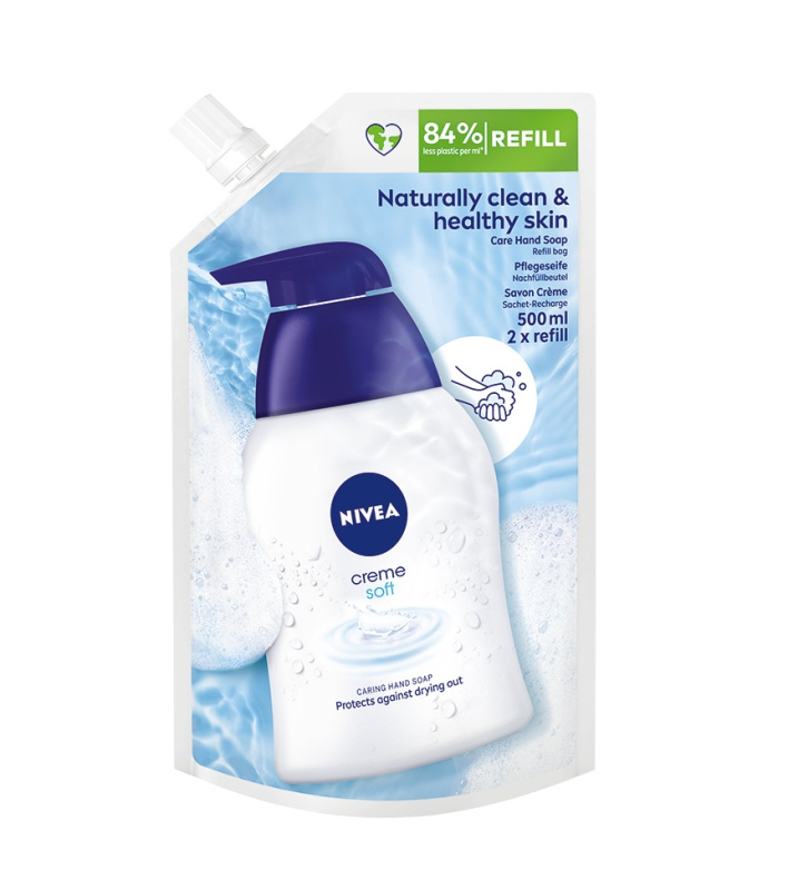 Nivea Creme Soft tekuté mýdlo náhradní náplň 500 ml
