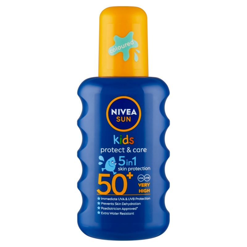 Nivea Sun dětský barevný sprej na opalování OF 50+