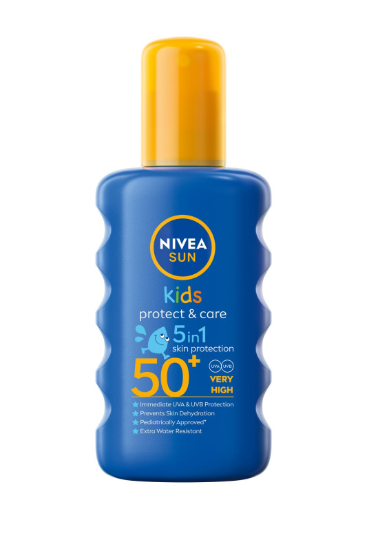 Nivea Sun dětský barevný sprej na opalování OF 50+