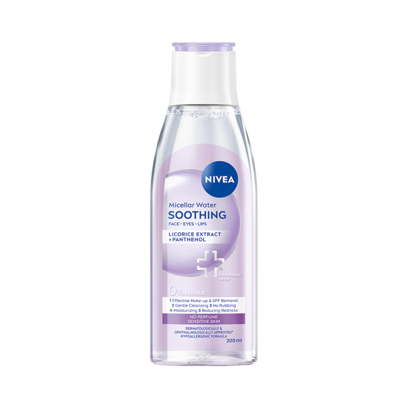 NIVEA Micellar Soothing micelární čisticí voda pro citlivou pleť 200 ml