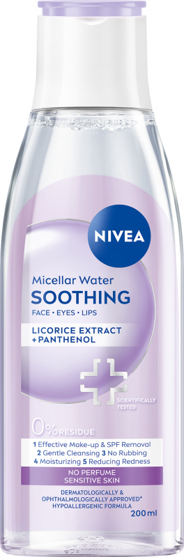 NIVEA Micellar Soothing micelární čisticí voda pro citlivou pleť 200 ml