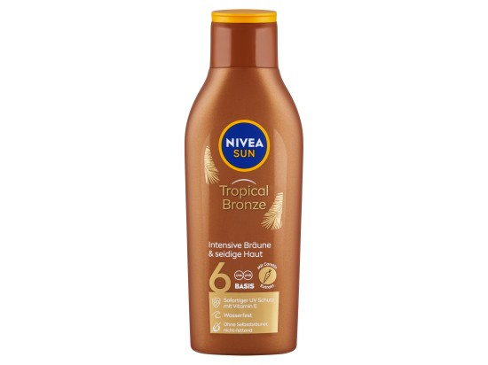 NIVEA SUN Tropical Bronze mléko na opalování s karotenem SPF 6 200 ml