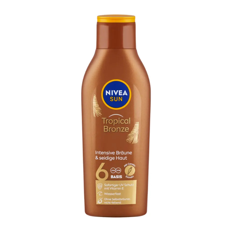 NIVEA SUN Tropical Bronze mléko na opalování s karotenem SPF 6 200 ml